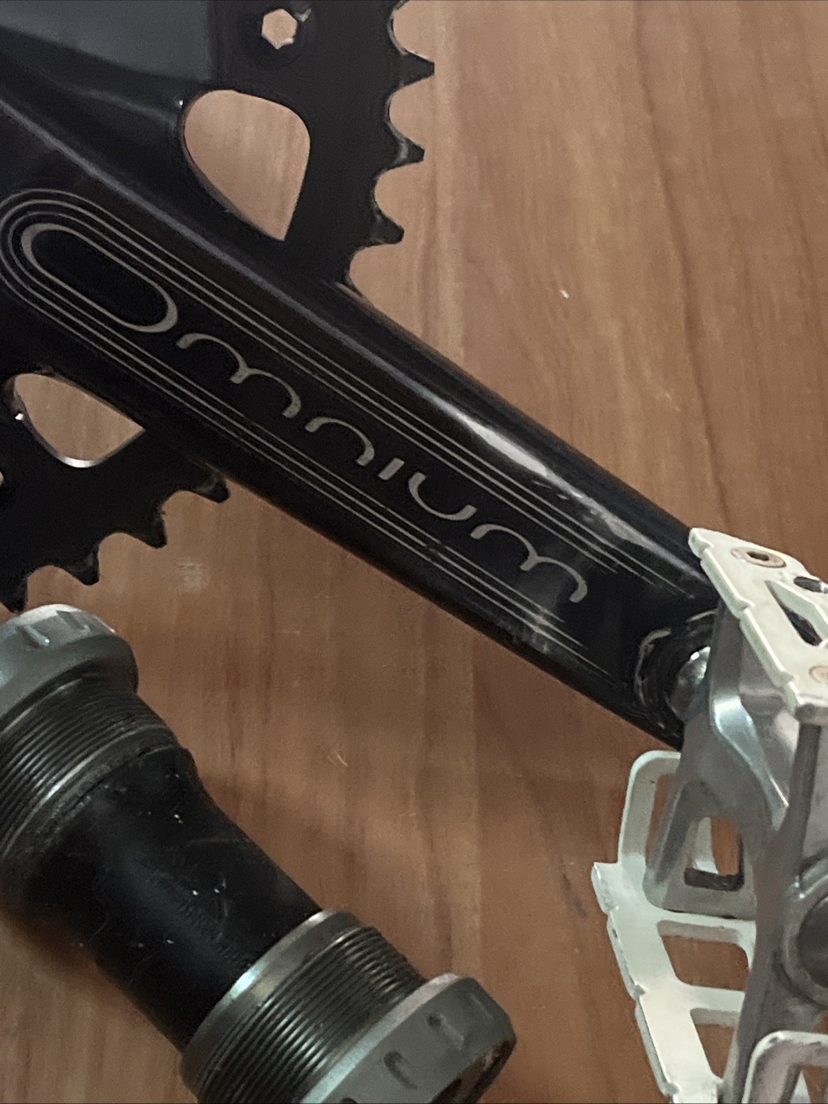 Sram Omnium Crankset Sugino 75 Ring 170mm Stainless 2 BB & All City Pedals 🔥
