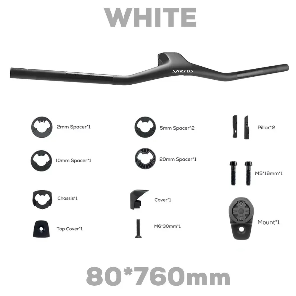 -40 Degrees 740MM Full Carbon Fibre MTB Bicycle Integrated Cockpit Handlebar