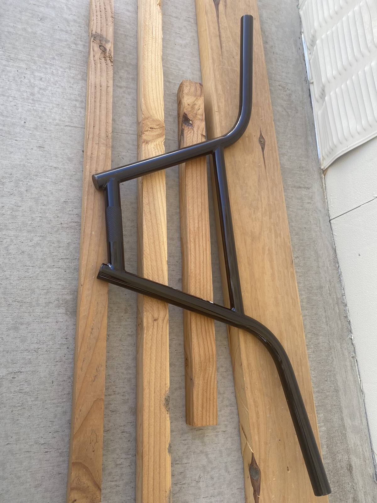 FIT BMX 4FIT HANDLEBAR BLACK RAW 4 PIECE CHROMOLY MADE IN USA