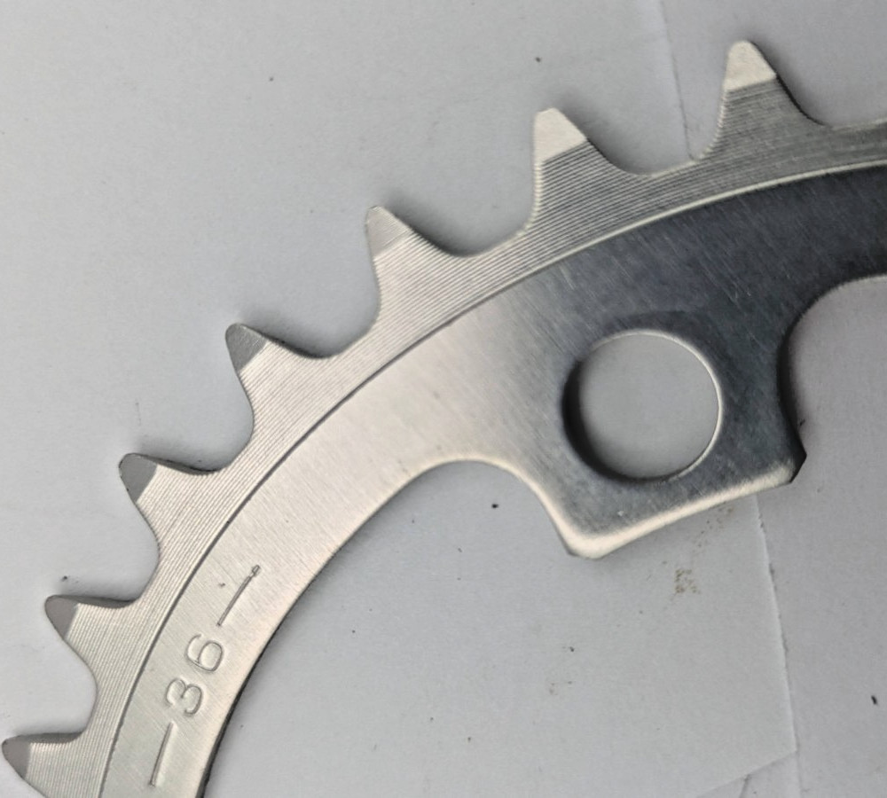 SAKAE SR 341 NEW NOS 36 TOOTH 36T ALUMINUM CHAINRING 110MM BCD SILVER 5-ARM