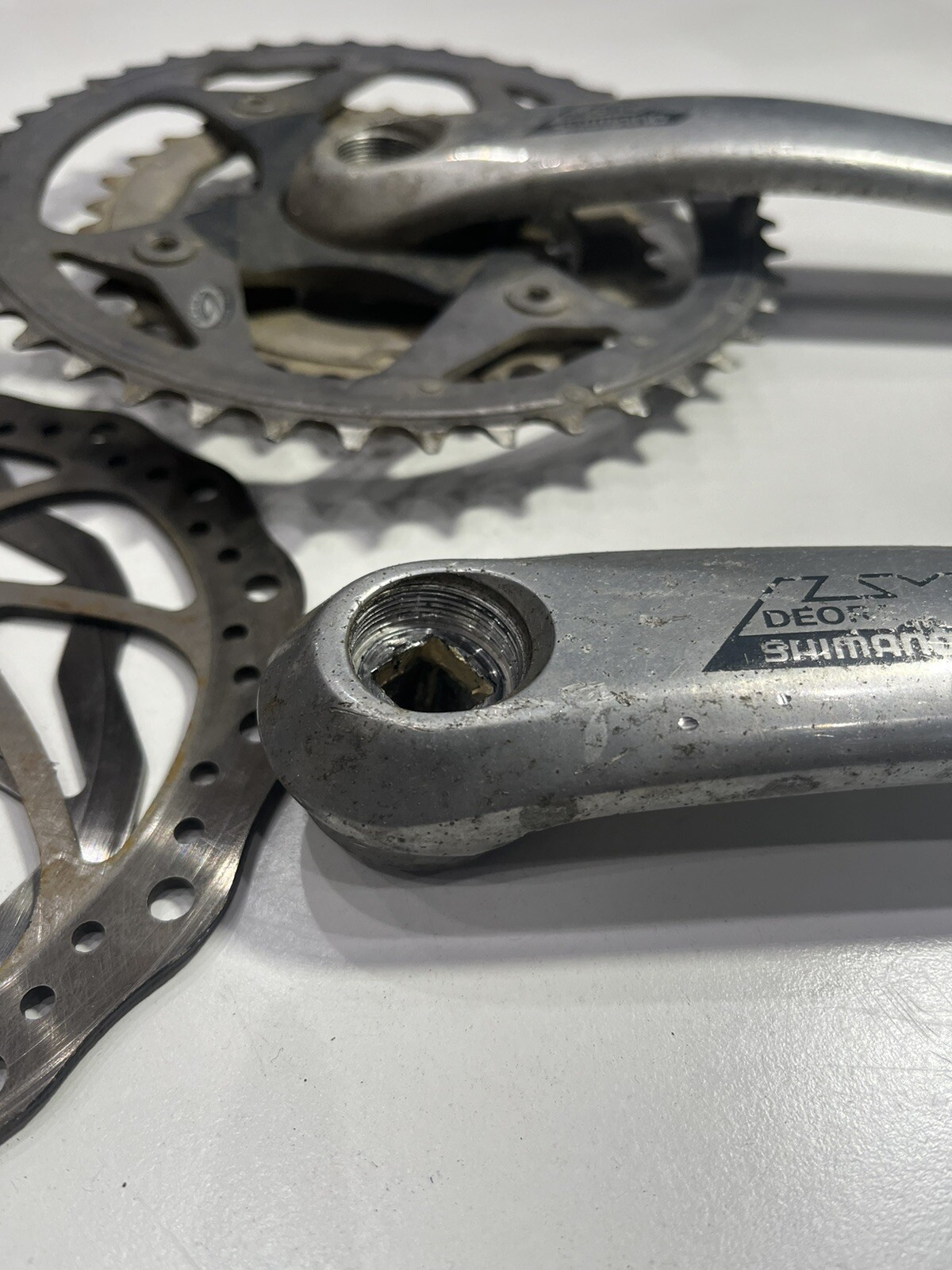 Shimano Deore LX FC-M570 175mm MTB Crankset Chainrings Made in Japan Set of 4