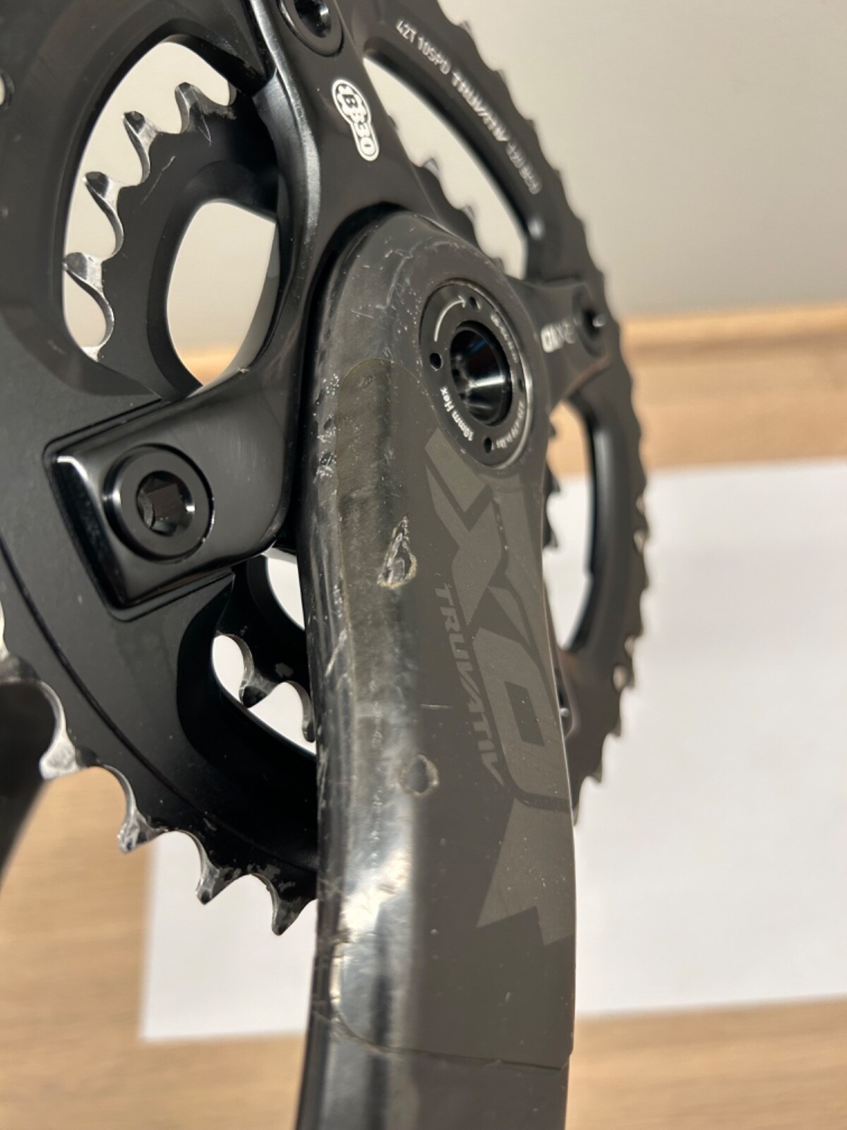 SRAM X0 XO 10s Double Carbon Crankset 175mm 42/28t 2x10s BB30