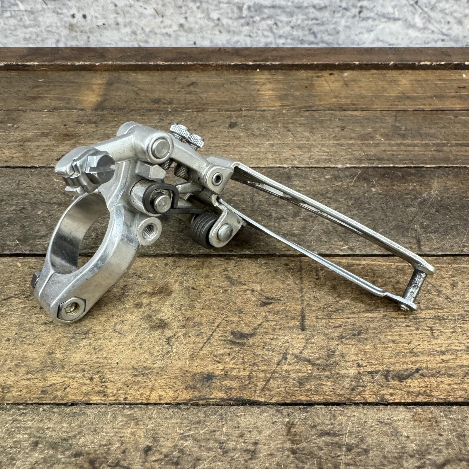 Vintage Suntour ARX Front Derailleur 28.6 Mm Clamp Bottom Pull Japan Silver.
