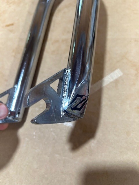 FREE SHIPPING – TNT BICYCLES 20″ BMX FORK – CHROME PLATED (DISCOUNTED – B-STOCK)