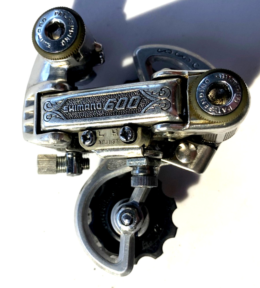 Vintage SHIMANO 600 ARABESQUE Short Cage Rear Derailleur 6 Speed Nice