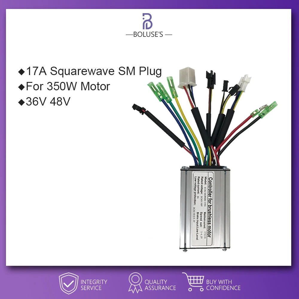 E-bike Square Wave Controller SM Plug 250W-3000W 15A-50A Motor Ebike Accessories