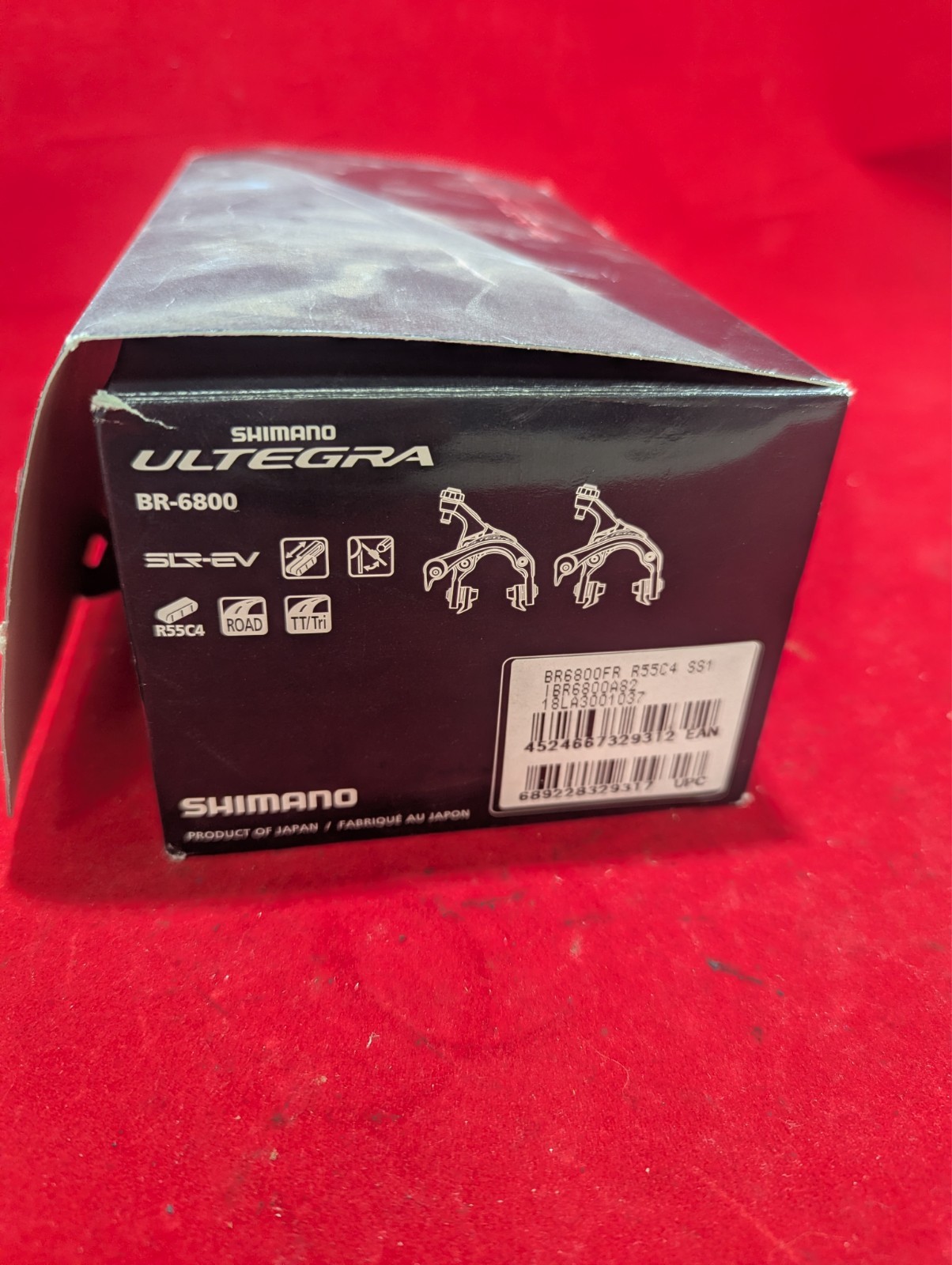 Shimano Ultegra BR-6800 Caliper Brakes Set Gray F/R Road Bike Side Pull Japan