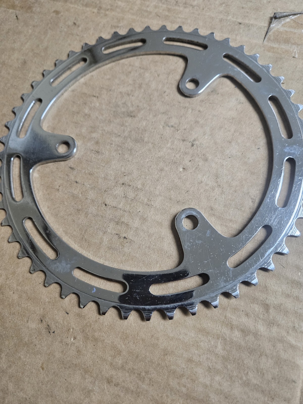 Vintage Cottered Crankset, Raleigh Sir Walter, 3 Arms, 165mm 52/40 T, w/ BB