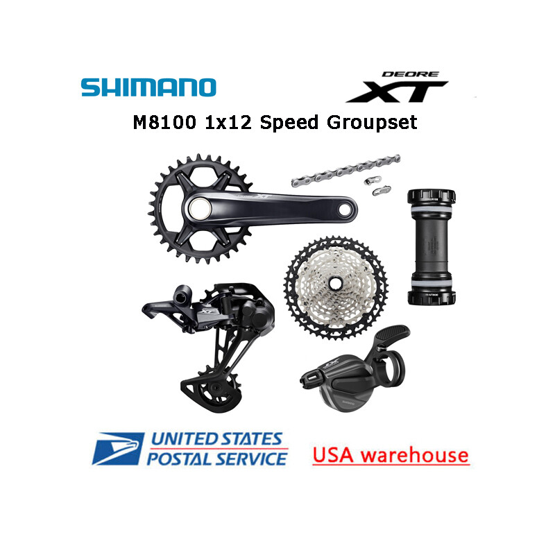 Shimano Deore XT M8100 1×12 Speed Groupset 32T 34T 36T 170mm 175mm MTB
