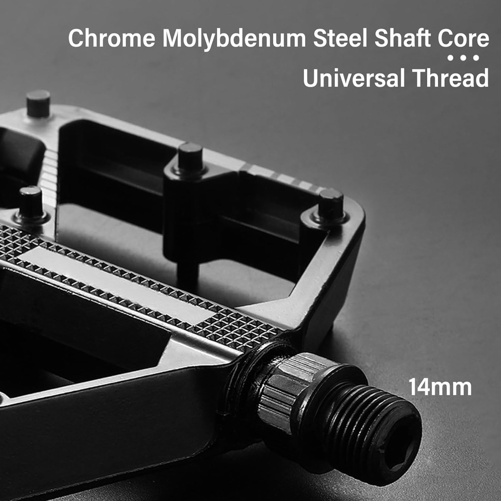 2 Pcs 4″ Bike Pedals MTB Road Bicycle Aluminum Alloy Non-Slip Sealed Bearing