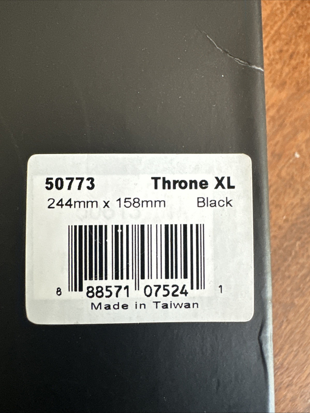 Origin8 Throne XL Saddle, 244mm x 158mm Black