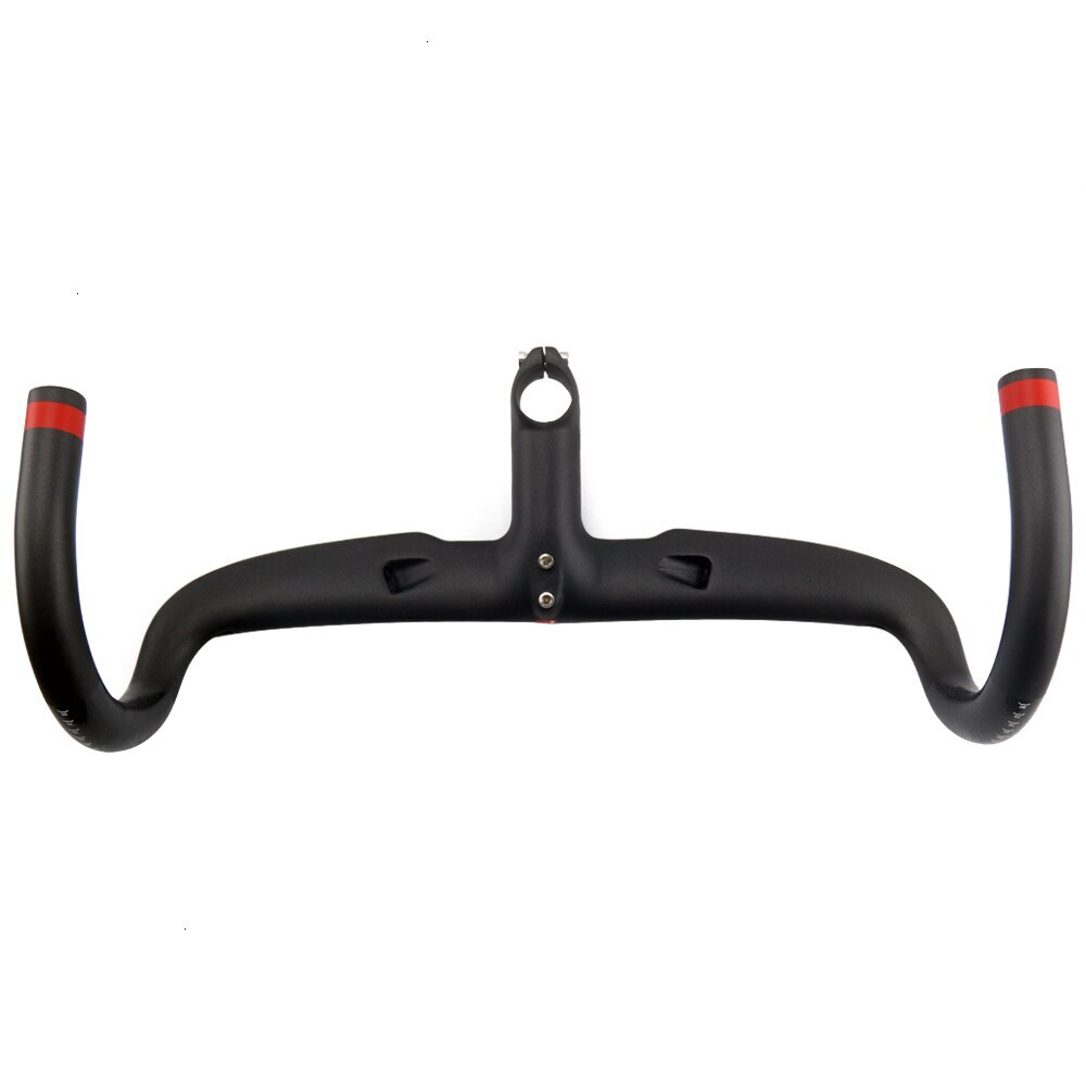 400/420/440mm Carbon Road Bike Integrated Handlebar Bicycle Bent Bars with Stem