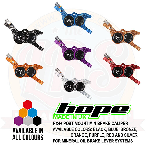 Hope RX4+ Road Gravel Brakes Calipers SRAM Shimano – All Colors – Brand New