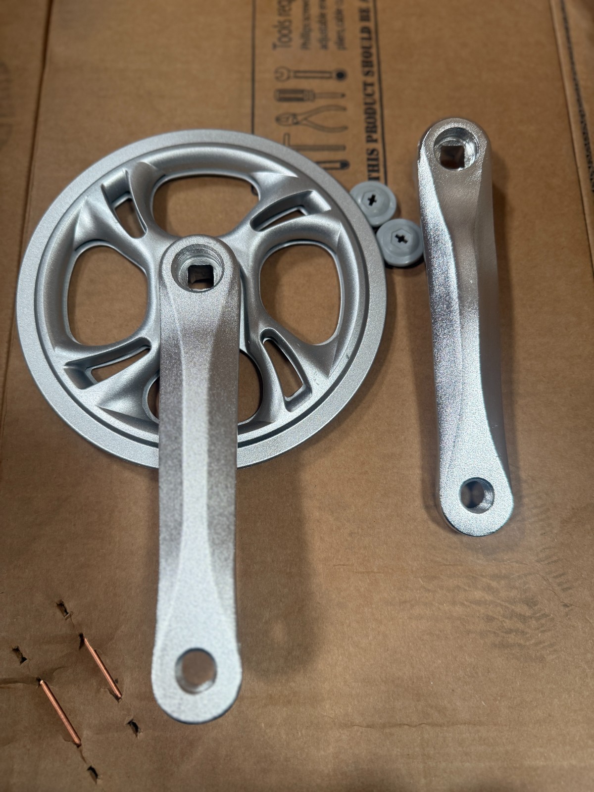 42T Crank set for City Bike 170MM Alloy 1/8* 42 Tooth