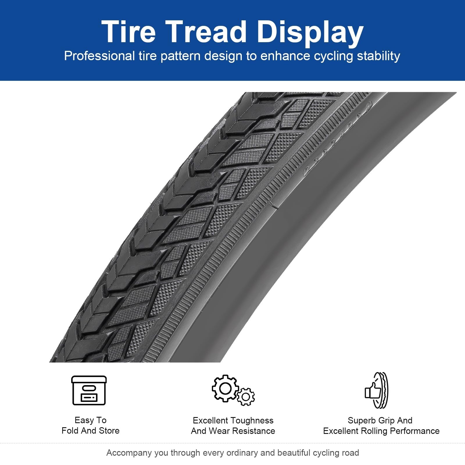 700C Bike Tire 37-622 700x35C Bicycle tire and 700×35/43C Bike Tube Suitable …