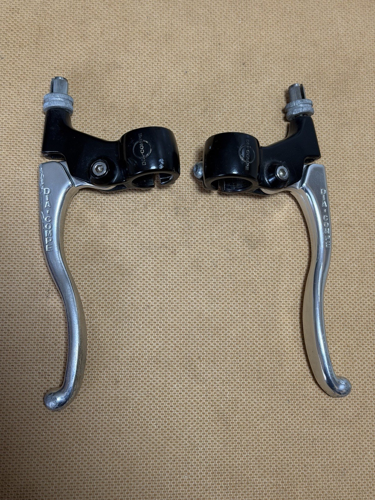 Vintage Dia Compe 4-Finger Brake Levers Old School MTB ATB Cruiser 1983 Japan
