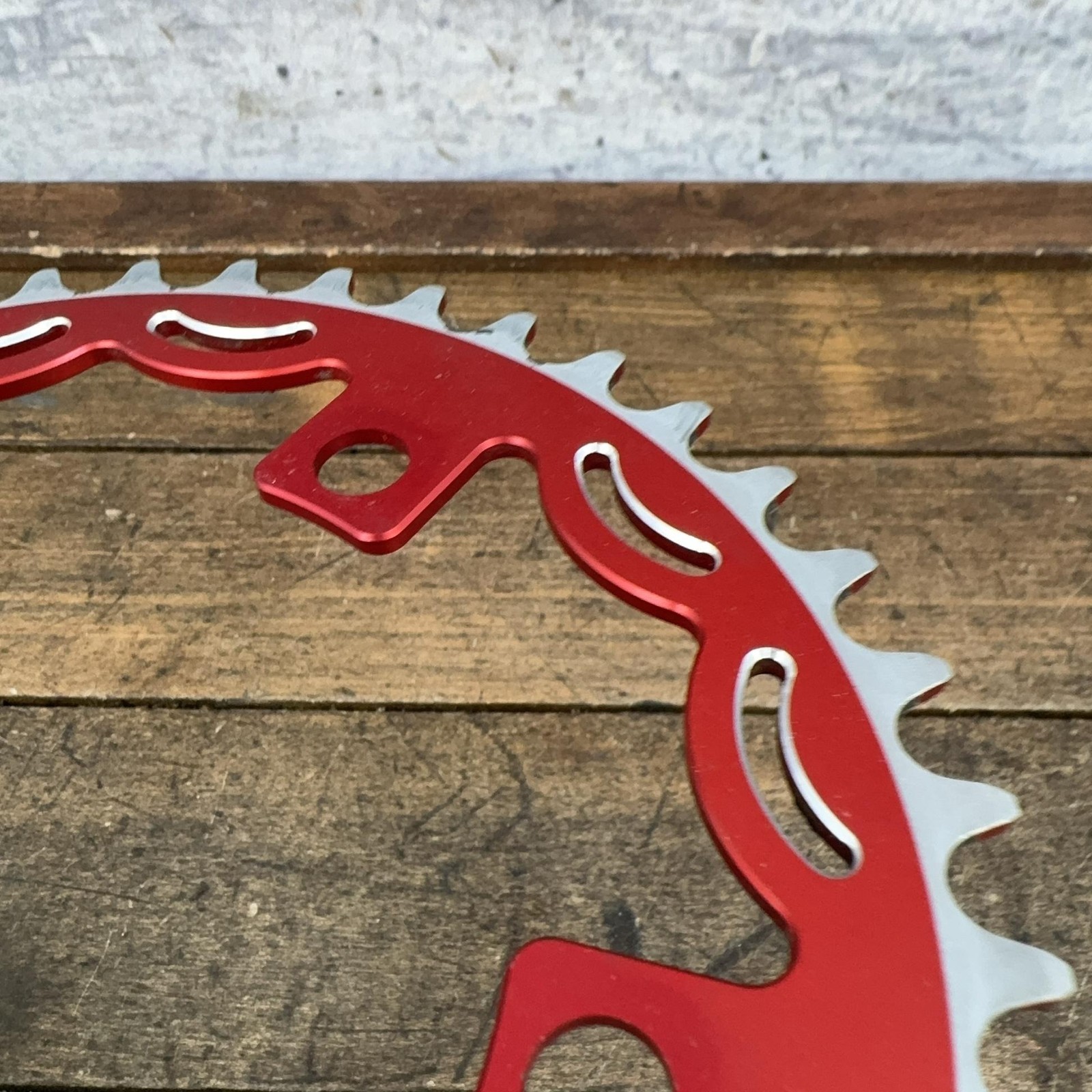 Vintage SNAP BMX 41T Chainring 110 BCD 5-Arm Red Aluminum Bike 41 Tooth