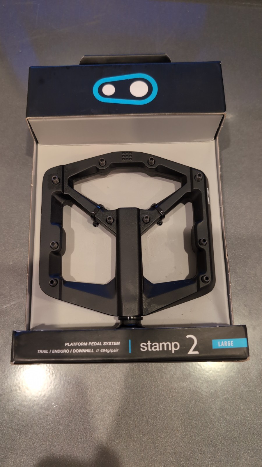 Crankbrothers Stamp 2 Large Platform Pedals – Black – New Open Box, Never Mounte