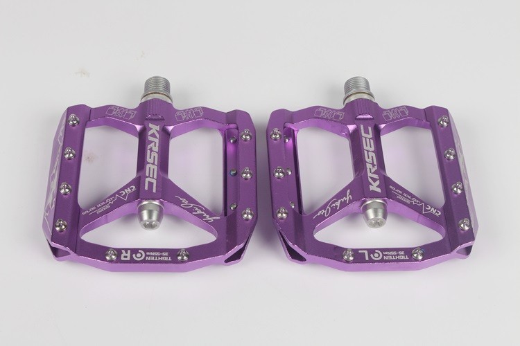 KRSEC Aluminum Road MTB Mountain Bike XC Bicycle Pedal Bearing Flat Pedals 9/16