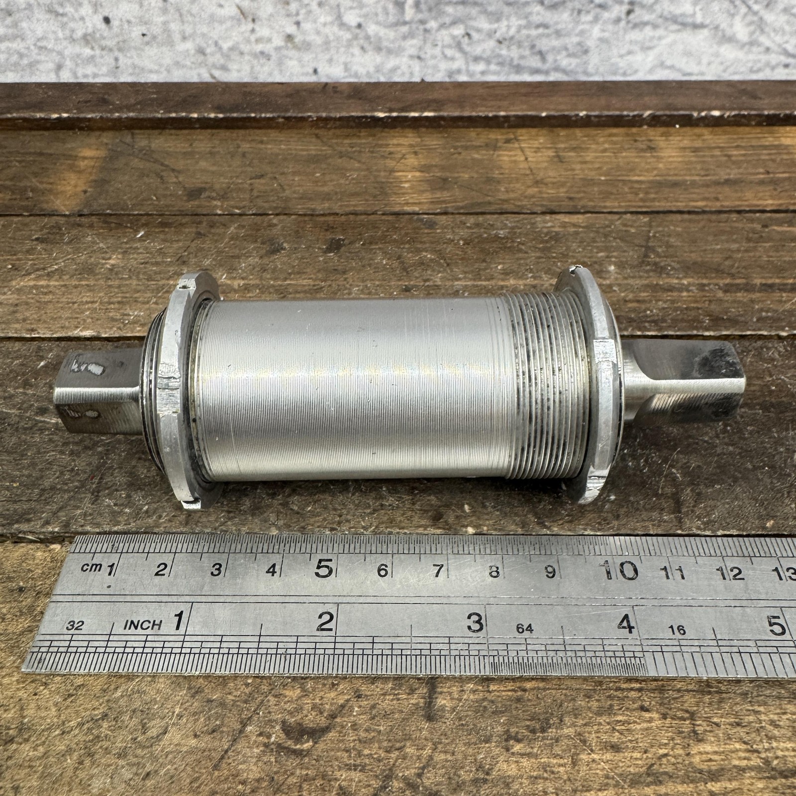 Vintage Stronglight Bottom Bracket 35×1.00 French Titanium 124mm Square FIXE