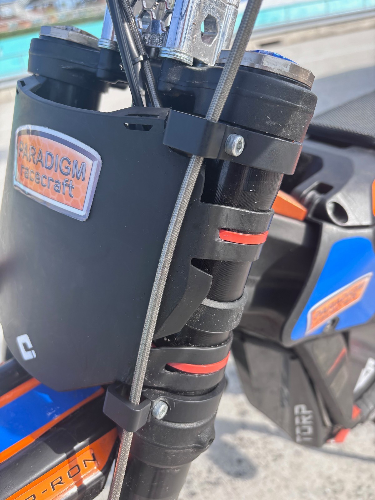 Aluminum Front Fork Brake Line Clamp Surron E-Ride Tallaria E-Moto Fastace KKE