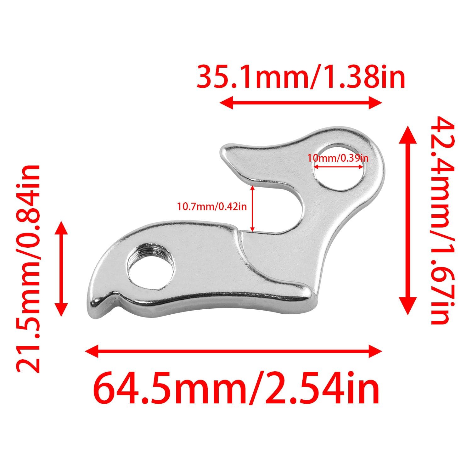 Aluminum Alloy Bicycle Gear Reducer Hanger Mount Bracket Adaptor Metal Part