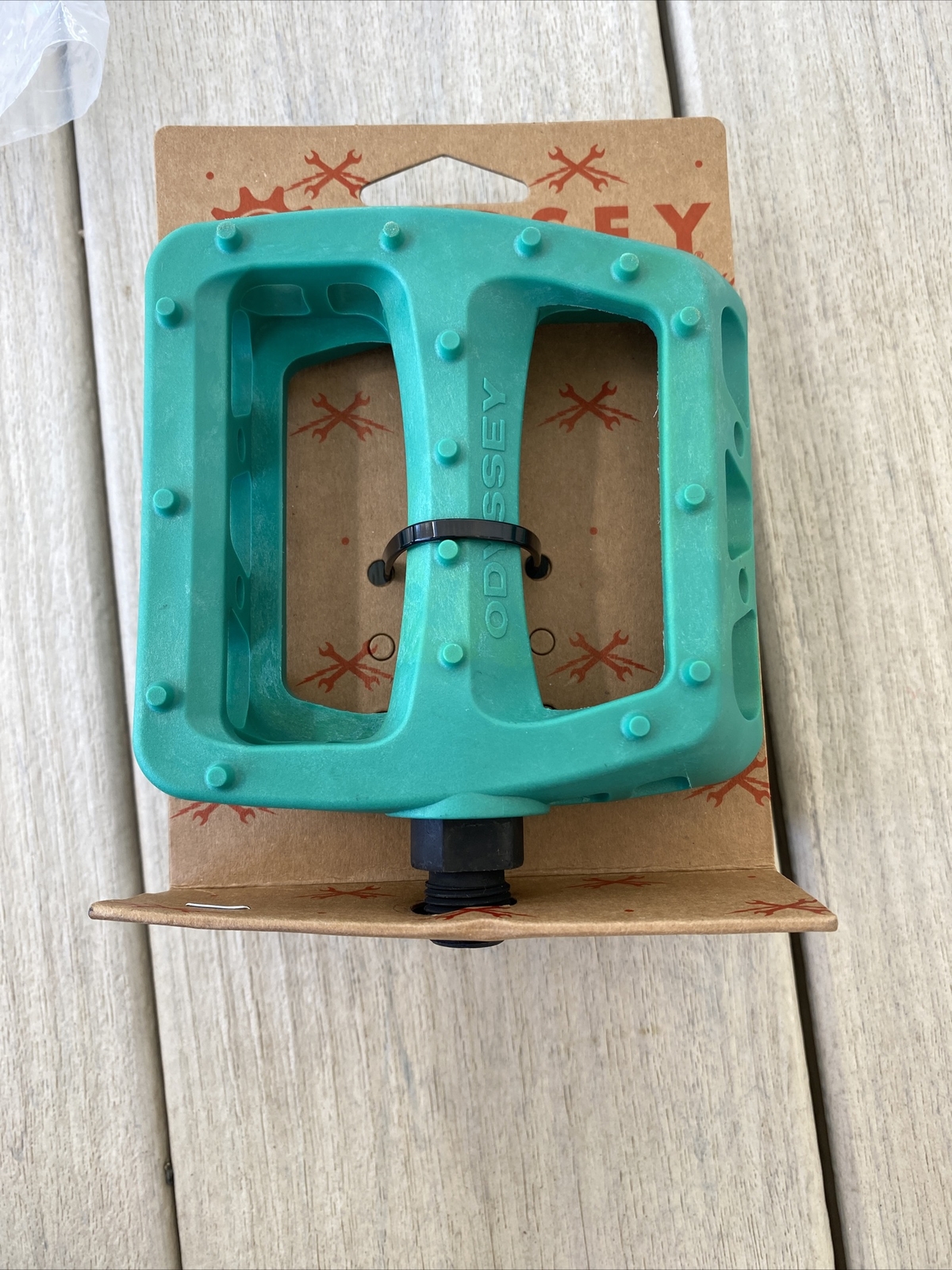 ODYSSEY BMX PC PEDALS 9/16″ BILLIARD GREEN PLASTIC COMPOSITE SUNDAY BMX PEDALS