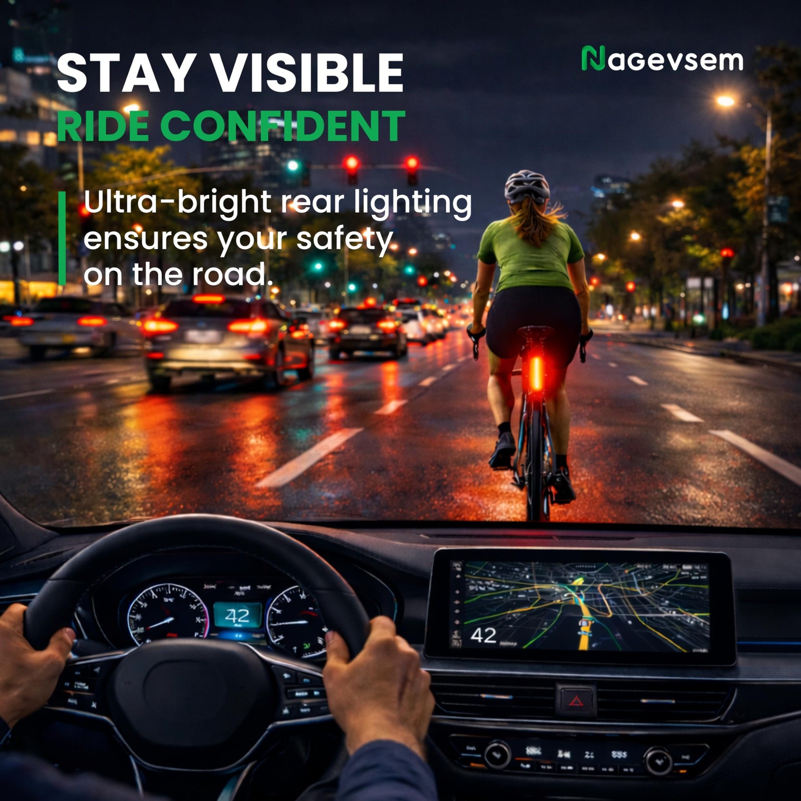 Bike Lights Front and Back for Night Riding, USB-C Rechargeable Bicycle Headl…