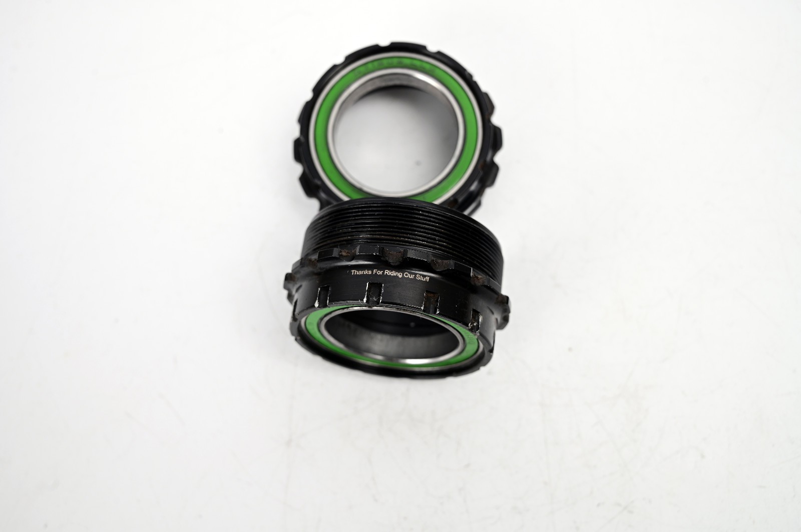 White Industries External T47 Bottom Bracket 68/73mm Black 30mm Spindle