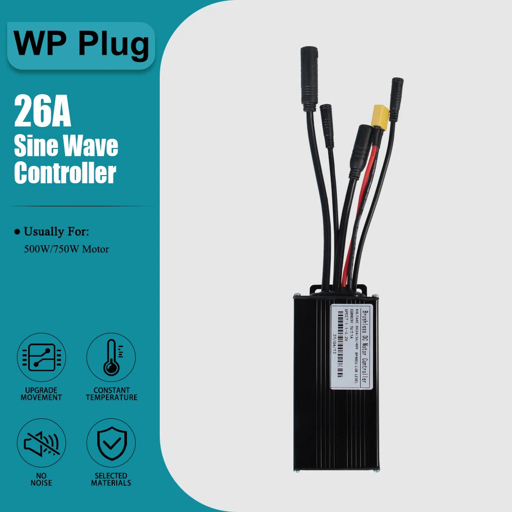 Three-Mode Sine Wave Controller 17A-60A SM/WP Plug with 36V 48V S966 Display