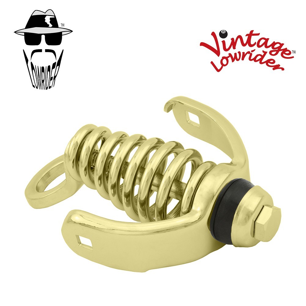 Vintage Lowrider Bicycle Bike Spring Fork Head Accessory All Gold