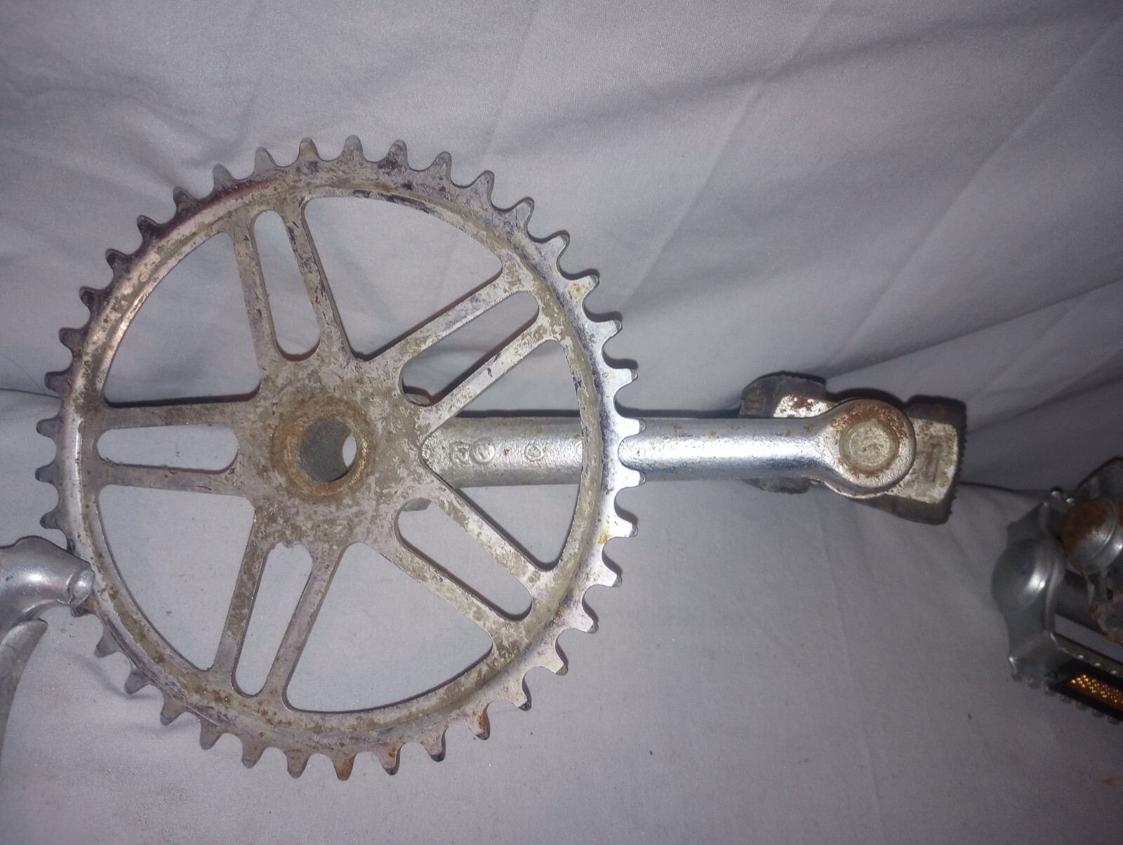 Lot Of Vtg Bicycle Parts Handle Pedal Brake Misc Parts