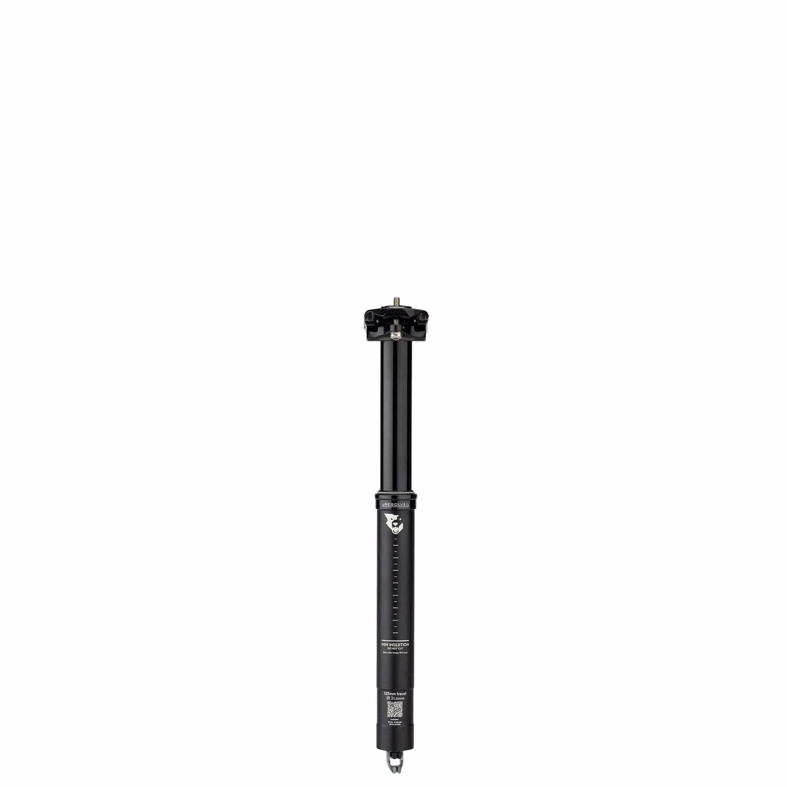 Wolf Tooth Resolve Dropper Seatpost – 31.6, 242mm Travel, Black, Rev 2