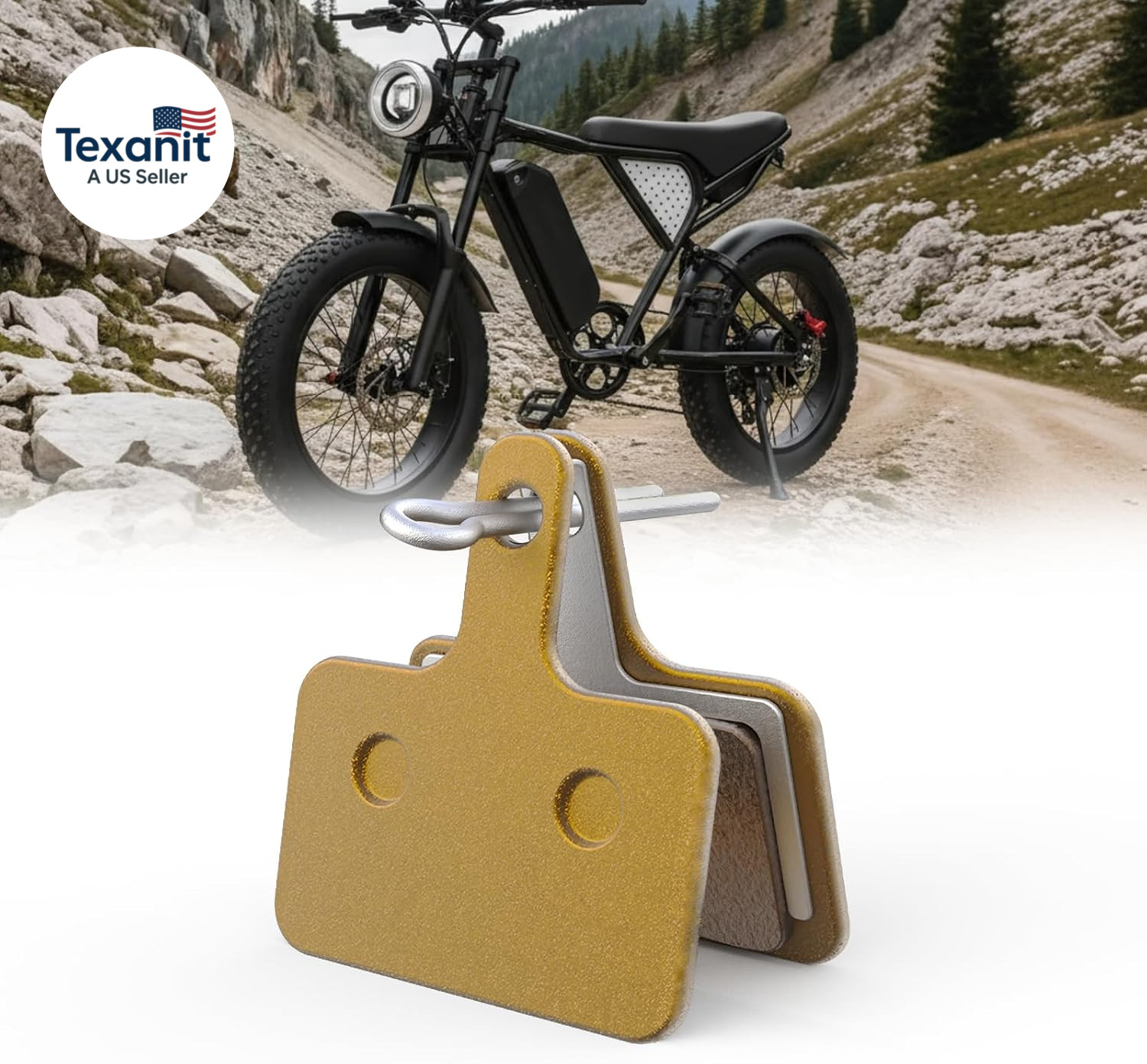 Ebike Metal Brake Pads for Ridstar Q20 MINI/H20/Q20 Lite, Super 73 S1/S2/S/R/K1D