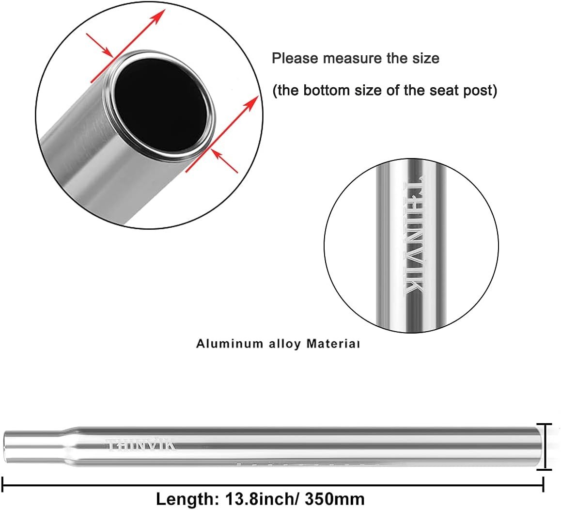 Versatile 350mm Bike Seat Post with Multiple Diameter Options for Perfect Fit