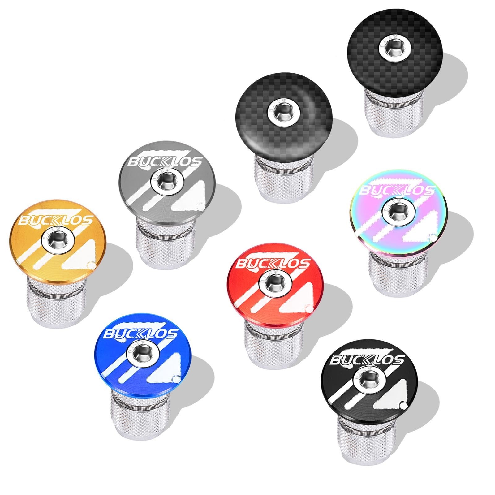 Aluminum/Carbon Fiber Bicycle Headset Top Cap, Star Nut Plug, Expanding Bolt 1 1