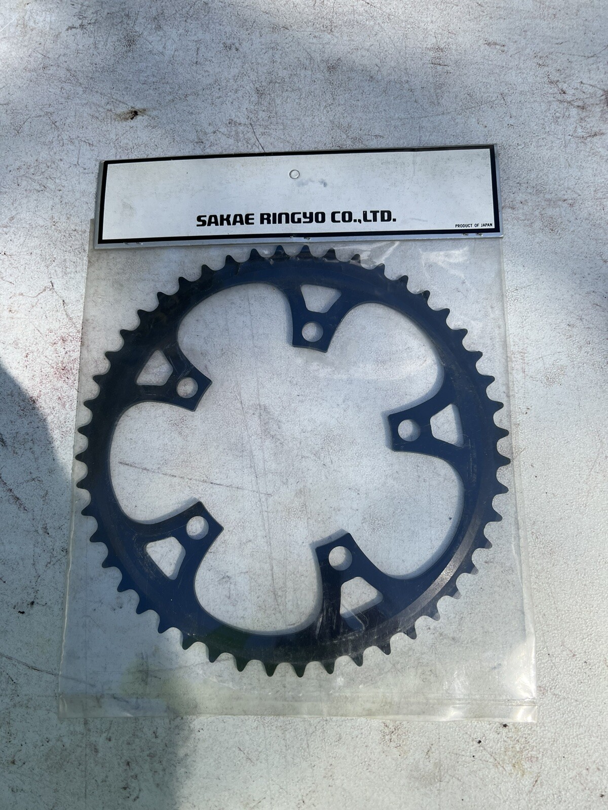 Vintage SR Sakae Chainring 48 Tooth 110 BCD NOS Black Alloy 48t 310-48TBLL NEW