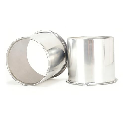 2Pcs 5.15inch Aluminum Trailer Wheel Center Caps Push Through 5.15″ Bore 4.61″