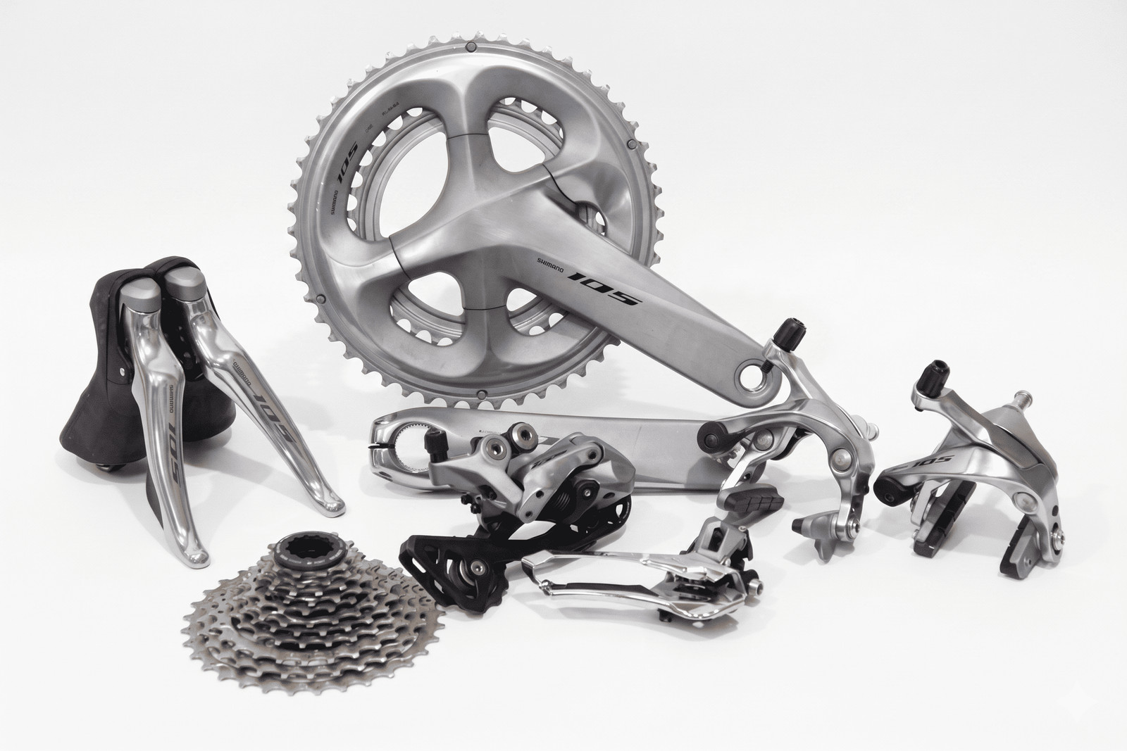 SHIMANO 105 R7000 2×11 Groupset 170mm 50/34T GS w/ R8000 11-32T Silver