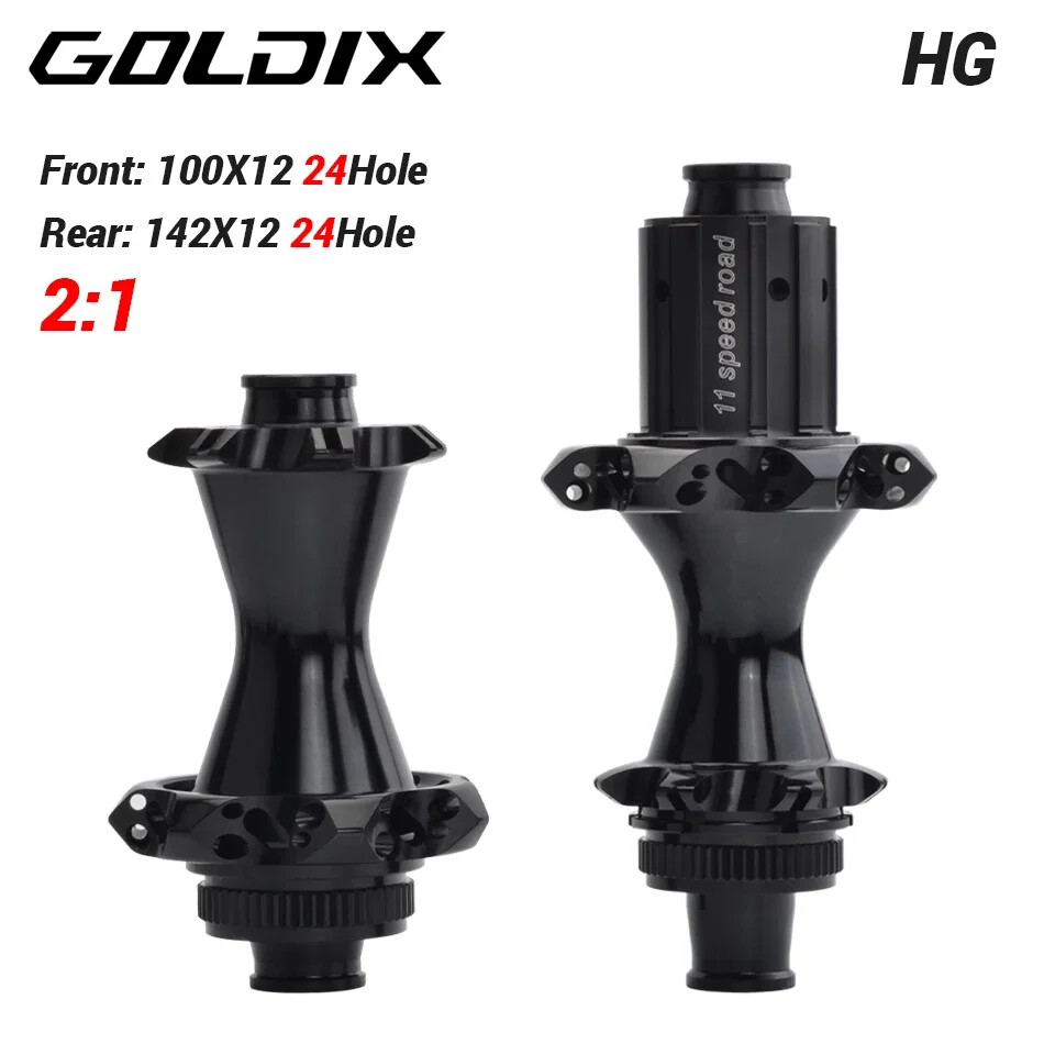 Bicycle Hub 2:1 Straight Pull Spoke 21/24Holes Center Lock 8 9 10 11 12 Speed