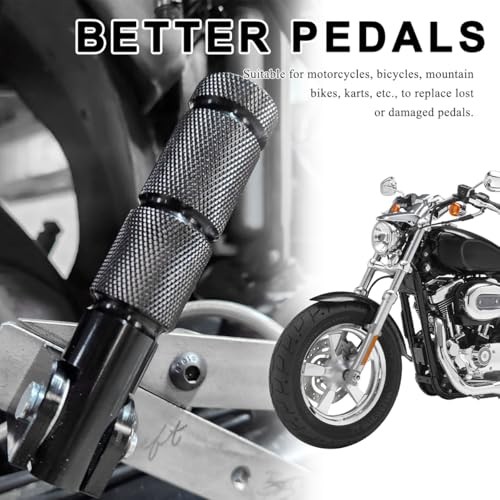 2PCS Motorcycle Foldable Foot Peg, 8mm 90 Degree Electric Bicycle Rear Footpeg