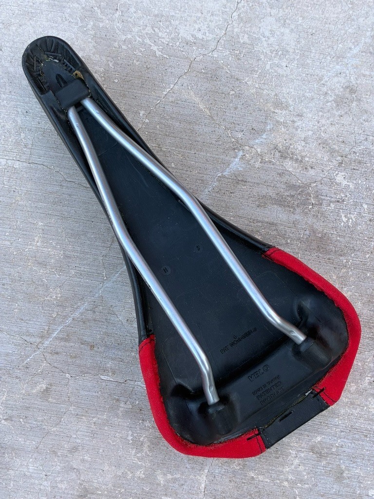 NOS Velo Crossbow Embroidered Road MTB BMX Saddle | CrMo Rails