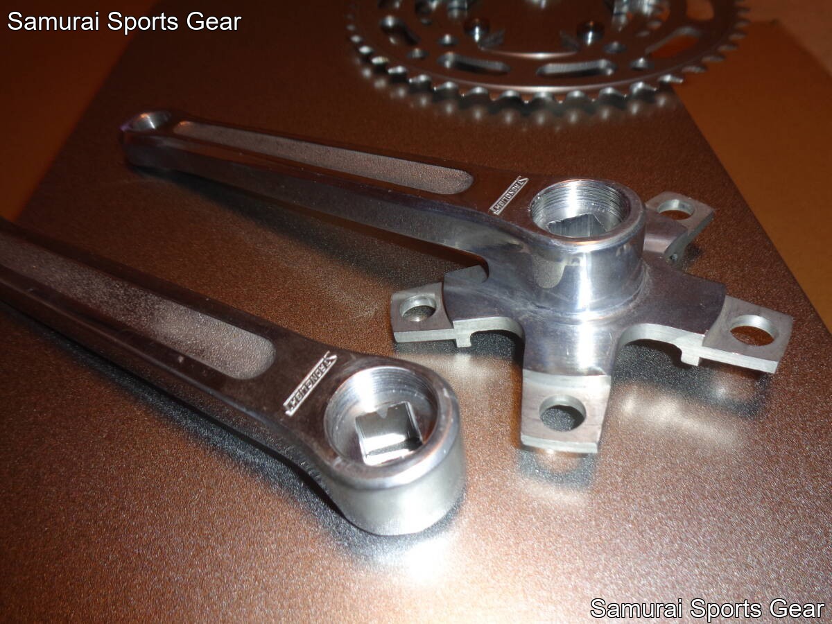 STRONGLIGHT 99 Crankset 165mm 46/28T BSC PCD 86mm Vintage French Rare NOS