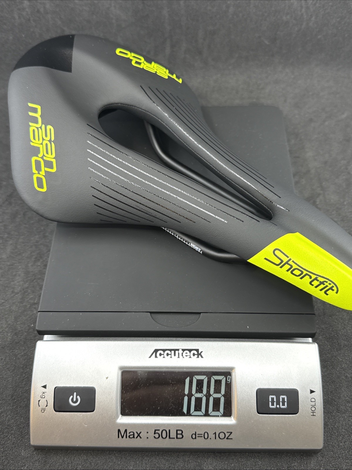 Selle San Marco ShortFit Dynamic Wide Black/Yellow 255mm x 145mm MSRP $200