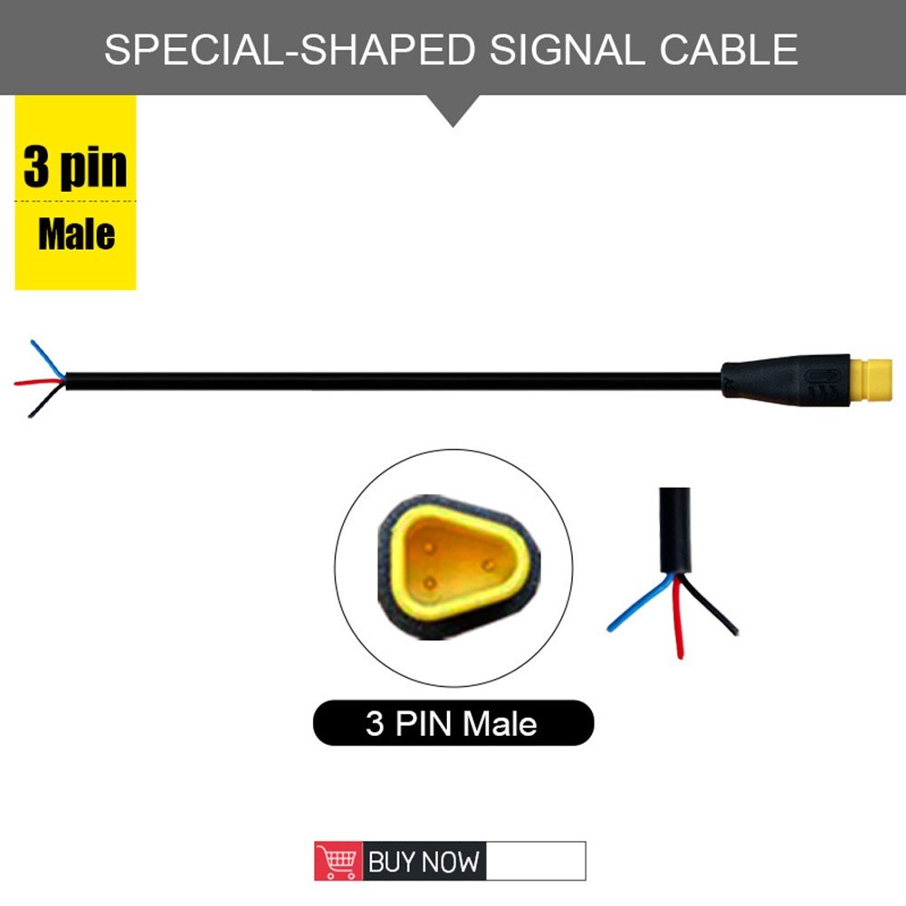 Higo Waterproof Connector 2 3 4 5 6Pin Cable 1m E-bike Electric For BAFANG