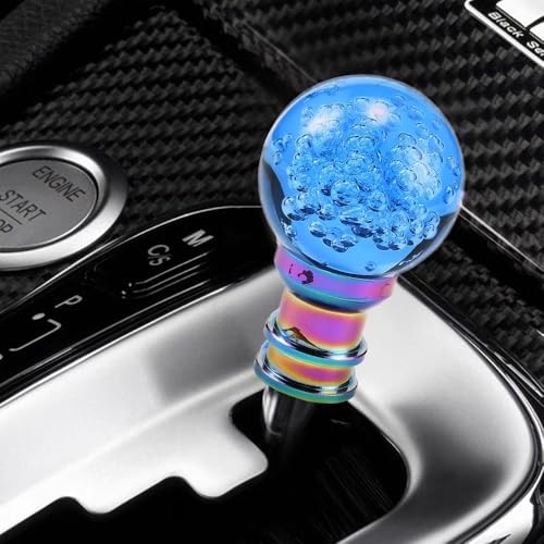 Acrylic Crystal Bubble Ball Shift Knob with Light, Gear Shifter Knob