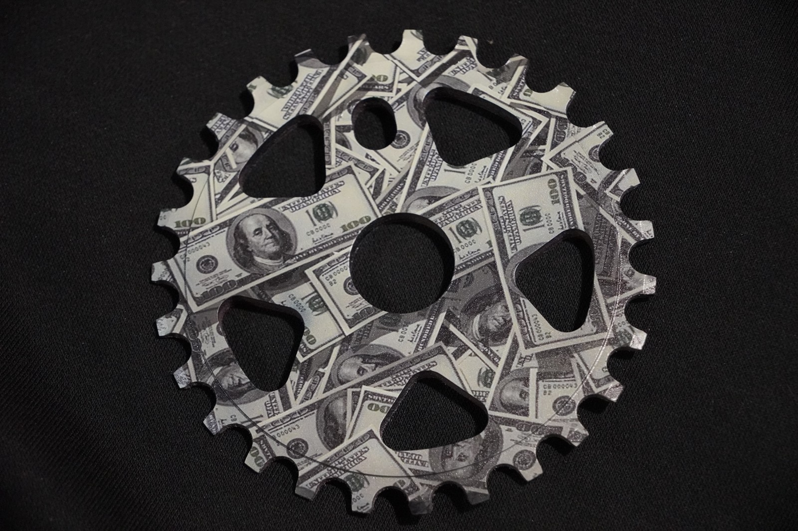 Sunday Custom Money Green $100 BMX Sprocket 27T 27 Tooth