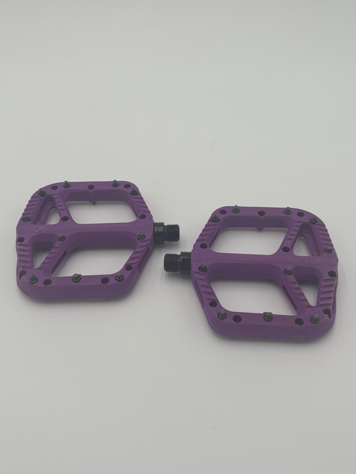 OneUp Components Flat Composite Mountain Bike Pedals Clipless Bike Pedals Purple