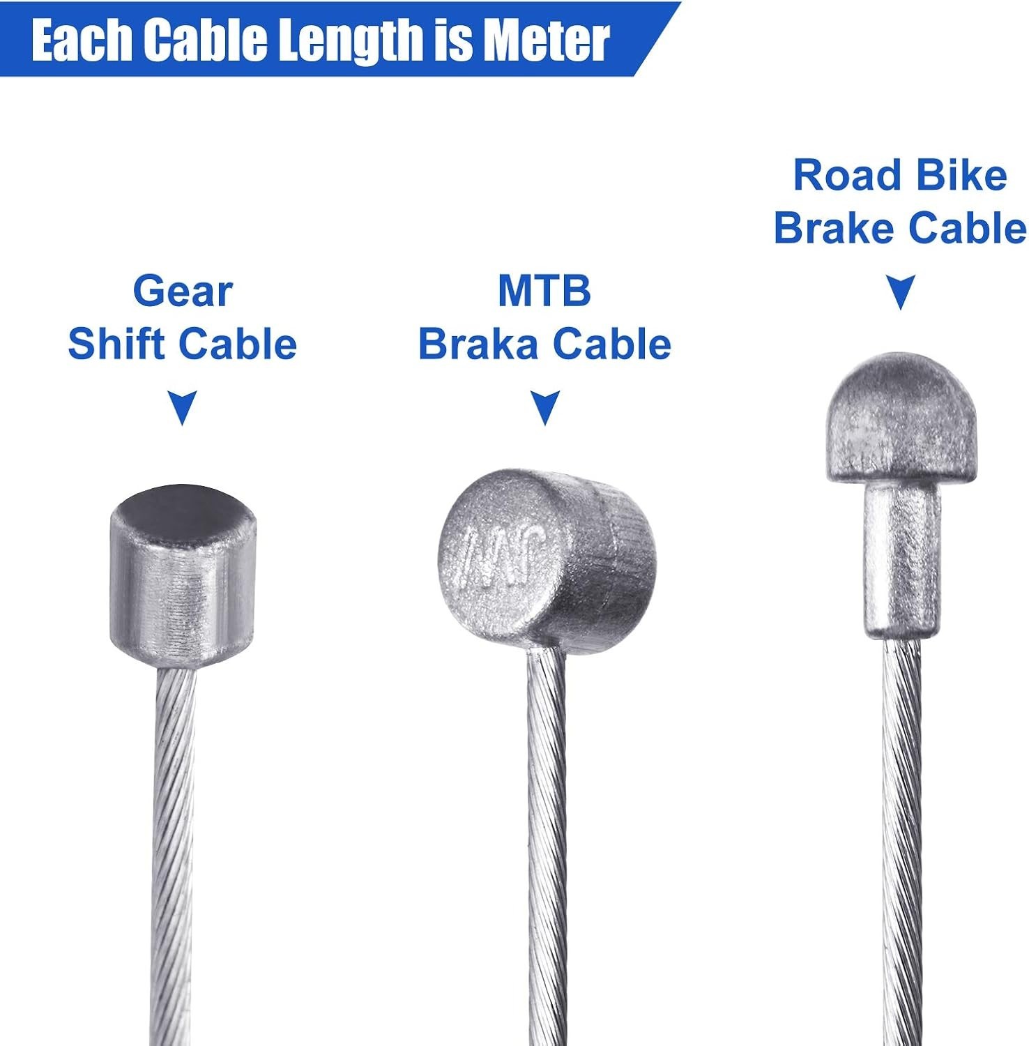 Universal Bike Brake Cable Kit Derailleur Bicycle Shifter Cable Housing Set T…