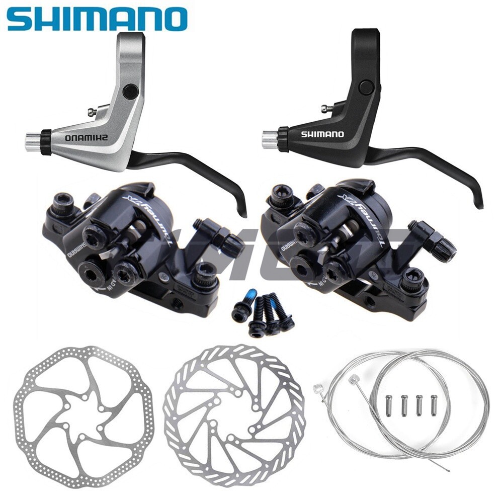 Shimano MTB Mechanical Disc Rotor Brake Groupset BL-T4000 Lever BR-TX805 Caliper